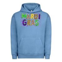 Pigment Pebble Blue mardi gras Urban Hoodie - AdoDesignShop