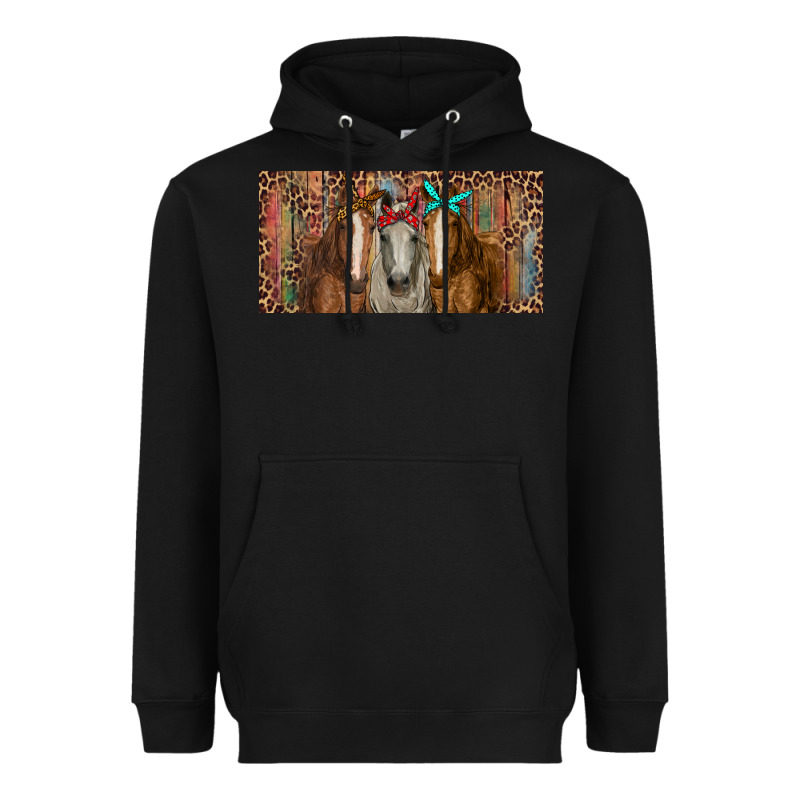 Horses With Serape And Leopard Heavyweight Hoodie by RanaPortraitStore | Teevron