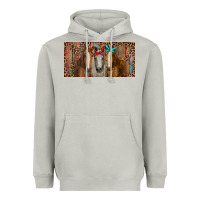 Moon Dust Horses with serape and leopard Heavyweight Hoodie - RanaPortraitStore