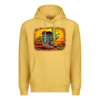 Antique Gold cross sunset backgraund Premium Hoodie - JahusDesignShop