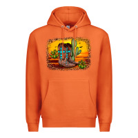 Carrot cross sunset backgraund Premium Hoodie - JahusDesignShop