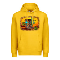 Lemon cross sunset backgraund Premium Hoodie - JahusDesignShop