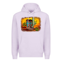 Lilac cross sunset backgraund Premium Hoodie - JahusDesignShop