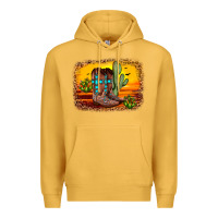 Mustard cross sunset backgraund Premium Hoodie - JahusDesignShop