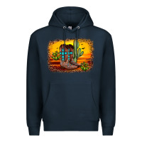 Navy cross sunset backgraund Premium Hoodie - JahusDesignShop
