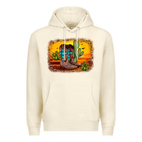 Sandshell cross sunset backgraund Premium Hoodie - JahusDesignShop