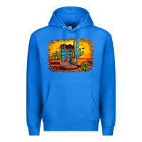 True Royal cross sunset backgraund Premium Hoodie - JahusDesignShop