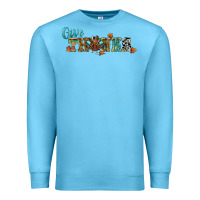 Ocean Blue give thanks Premium Sweatshirt - RanaPortraitStore