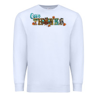 White give thanks Premium Sweatshirt - RanaPortraitStore