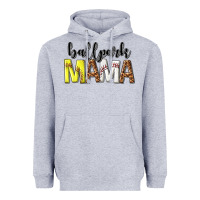 Heather Grey ballpark mama Heavyweight Hoodie - texasbilliewilder
