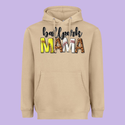 Heavyweight Hoodie ballpark mama
