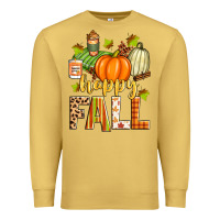 Antique Gold happy fall Premium Sweatshirt - Zillion Design Studio