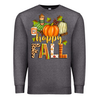 Charcoal Heather happy fall Premium Sweatshirt - Zillion Design Studio