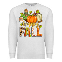 Oatmeal Heather happy fall Premium Sweatshirt - Zillion Design Studio