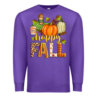 Purple happy fall Premium Sweatshirt - Zillion Design Studio