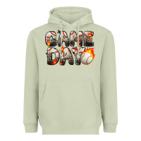 Matcha game day baseball leopard Heavyweight Hoodie - Zillion Design Studio