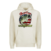 Oatmeal Heather reel cool granddaddy fishing Premium Hoodie - Jasminsmagicworld