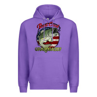 Purple reel cool granddaddy fishing Premium Hoodie - Jasminsmagicworld
