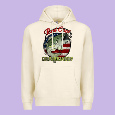 Reel Cool Granddaddy Fishing Premium Hoodie Designed By Jasminsmagicworld