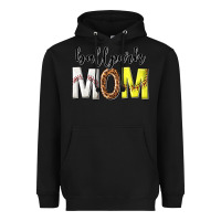 Black ballpark mom Heavyweight Hoodie - texasbilliewilder