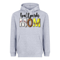 Heather Grey ballpark mom Heavyweight Hoodie - texasbilliewilder