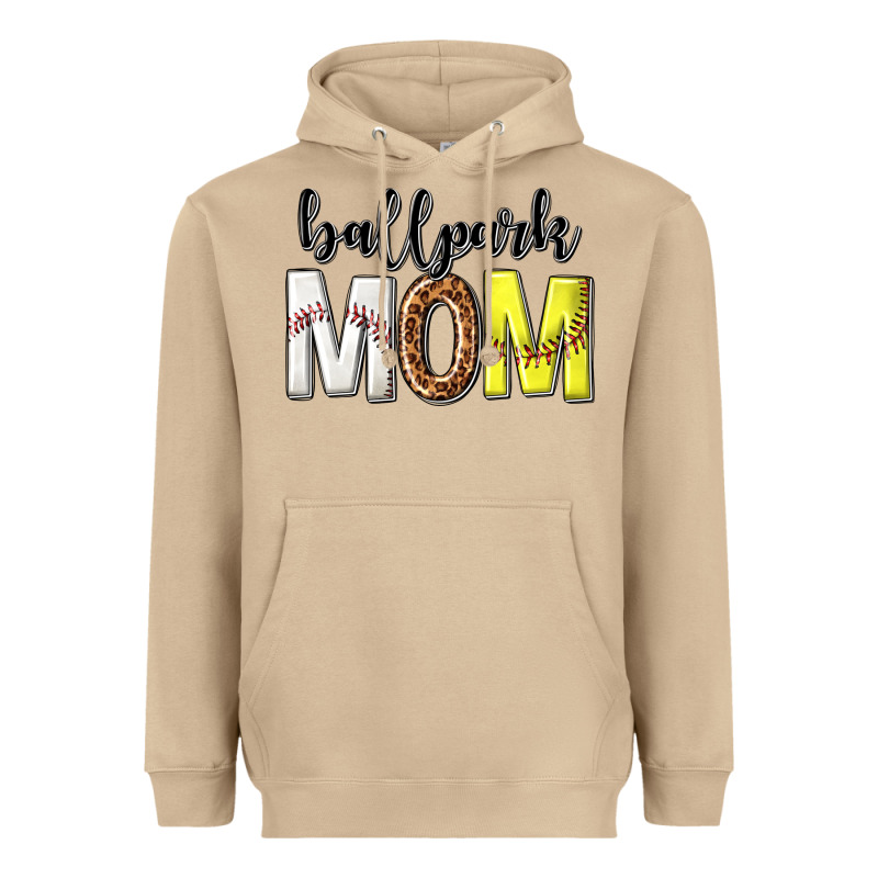 Ballpark Mom Heavyweight Hoodie by texasbilliewilder | Teevron