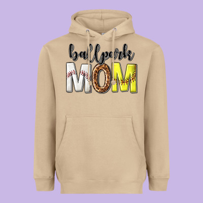 Heavyweight Hoodie ballpark mom