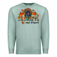 Seafoam thankful and blessed Premium Sweatshirt - RanaPortraitStore