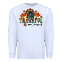 White thankful and blessed Premium Sweatshirt - RanaPortraitStore