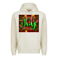 Oatmeal Heather joy with gloves for Christmas Premium Hoodie - AdoDesignShop
