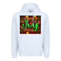 White joy with gloves for Christmas Premium Hoodie - AdoDesignShop