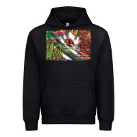 Black mexico flag sunflowers roses and cactus with serape aztec and leopard Urban Hoodie - Artiststas