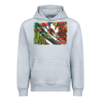 Heather Grey mexico flag sunflowers roses and cactus with serape aztec and leopard Urban Hoodie - Artiststas