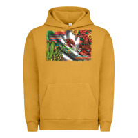 Pigment Peanut Butter mexico flag sunflowers roses and cactus with serape aztec and leopard Urban Hoodie - Artiststas