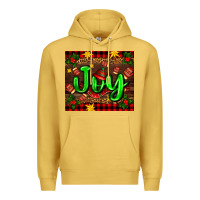Antique Gold joy with gloves for Christmas Premium Hoodie - AdoDesignShop