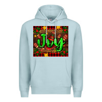 Blue Mist joy with gloves for Christmas Premium Hoodie - AdoDesignShop