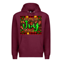 Burgundy joy with gloves for Christmas Premium Hoodie - AdoDesignShop