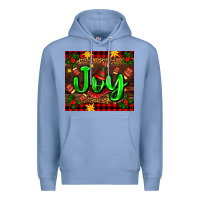 Colony Blue joy with gloves for Christmas Premium Hoodie - AdoDesignShop