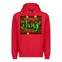 Red joy with gloves for Christmas Premium Hoodie - AdoDesignShop