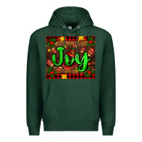 Sports Green joy with gloves for Christmas Premium Hoodie - AdoDesignShop