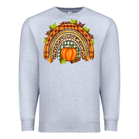 Heather Grey fall rainbow Premium Sweatshirt - Zillion Design Studio