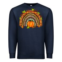 Navy fall rainbow Premium Sweatshirt - Zillion Design Studio