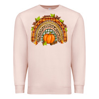 Pale Pink fall rainbow Premium Sweatshirt - Zillion Design Studio