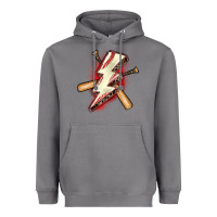 Storm baseball lightning bolt Heavyweight Hoodie - Zillion Design Studio