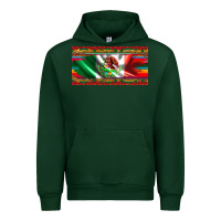 Forest Green mexico flag serape roses leopard and glitter licanse plate Urban Hoodie - Artiststas