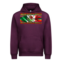 Mauve Wine mexico flag serape roses leopard and glitter licanse plate Urban Hoodie - Artiststas