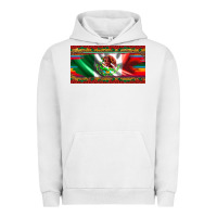 Pigment Lunar Rock mexico flag serape roses leopard and glitter licanse plate Urban Hoodie - Artiststas