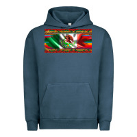 Pigment Midnight Navy mexico flag serape roses leopard and glitter licanse plate Urban Hoodie - Artiststas