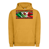 Pigment Peanut Butter mexico flag serape roses leopard and glitter licanse plate Urban Hoodie - Artiststas