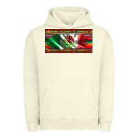 Pigment Pistachio mexico flag serape roses leopard and glitter licanse plate Urban Hoodie - Artiststas